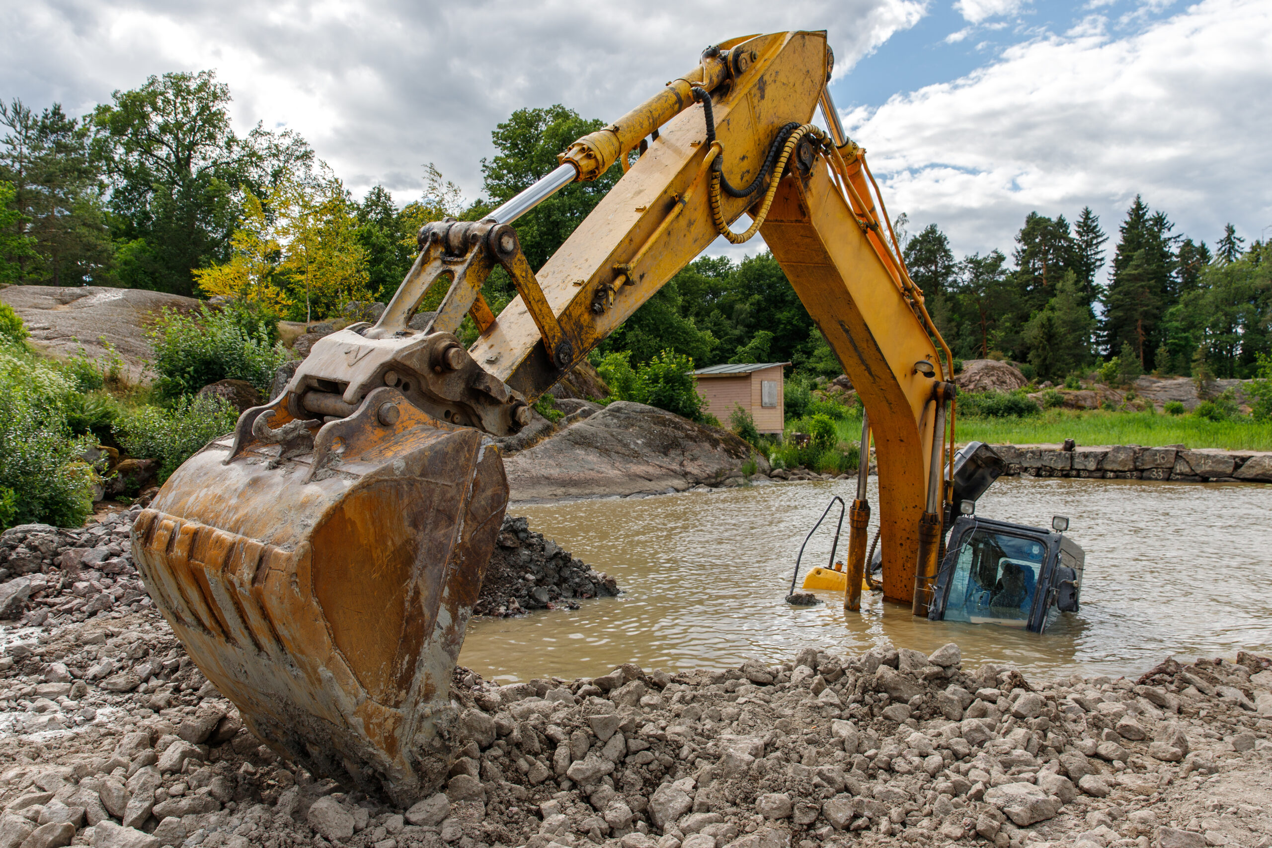 Excavator accident covered by MKP Insurance